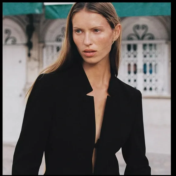 Zara inverted lapel blazer - Picture 2 of 8
